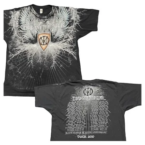 Dream Theater 2010 tour shirt AOP Black Clouds And Silver Anniversary Size Large - Picture 1 of 16