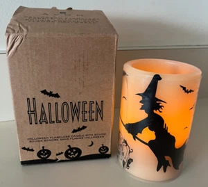 Avon Halloween Flameless Candle & Sound, Witch, Cat, Haunted House Decor, VIDEO - Picture 1 of 12