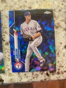 2020 TOPPS CHROME UPDATE SAPPHIRE CARD #U-26 TEXAS RANGERS KYLE GIBSON - Picture 1 of 1