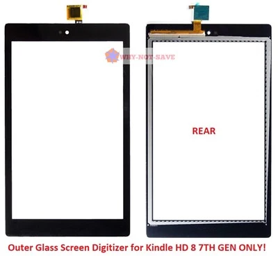 Touch Glass screen Digitizer Replacement for Amazon Kindle Fire HD 8 7TH SX034QT - Image 1 of 2