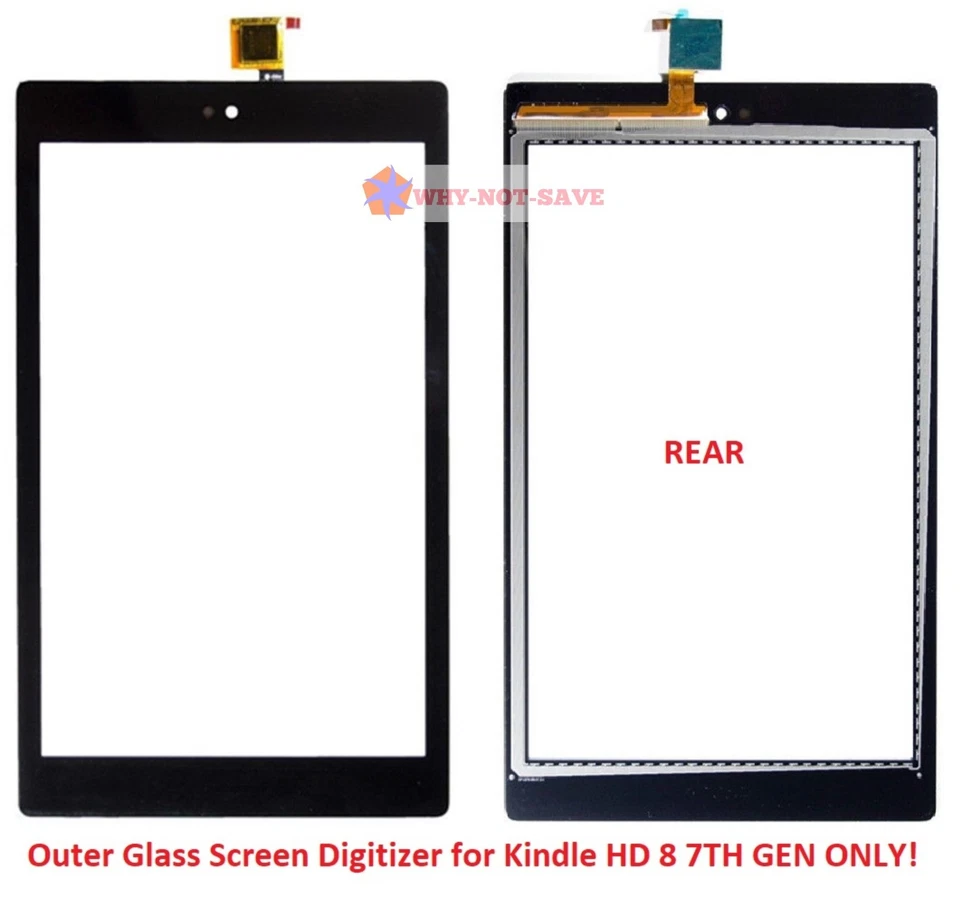 Touch Glass screen Digitizer Replacement for Amazon Kindle Fire HD 8 7TH SX034QT - Image 1 of 2