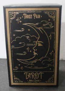 Box 3 pairs Bioworld Tarot Ankle Socks fits Women Shoe Size 5-10 STAR SUN & MOON - Picture 1 of 7