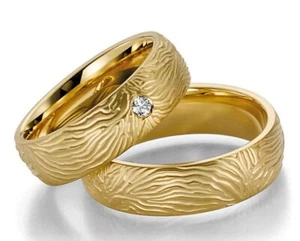 DISEÑO DE NEUMÁTICOS - ELEGANTES ANILLOS DE BODA / ANILLOS DE BRONCE - ORO - GRAN SELECCIÓN EN TIENDA - Imagen 1 de 1