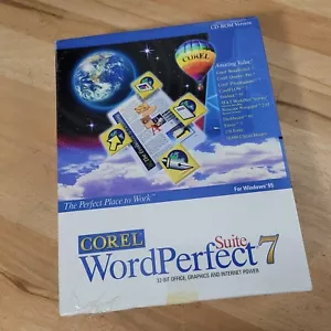 COREL WORDPERFECT SUITE 7 (NEW IN SEALED RETAIL BOX) for WINDOWS 95 on CD 32 Bit - Picture 1 of 6