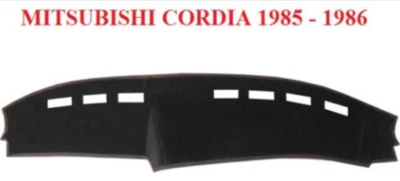 DARK GREY DASH MAT, DASHMAT, DASHBOARD COVER  FIT MITSUBISHI CORDIA 1985- 1986, - Imagem 1 de 4