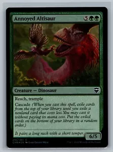 Magic The Gathering Commander Legends Annoyed Altisaur #216/361 Foil MTG TCG CCG - Picture 1 of 2