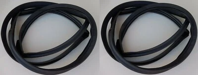 1962-65 Chevy II Nova Glass Weatherstrip Seal 2Dr Hdtp! Front & Rear Rubber Foto 1 de 2