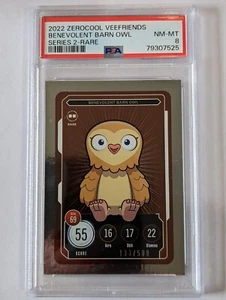 Benevolent Barn Owl VeeFriends Compete Collect Series 2 Rare /500 PSA 8 NM/MINT - Picture 1 of 2