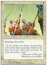 4x Pikemen MTG 5th Edition NM Magic Regular