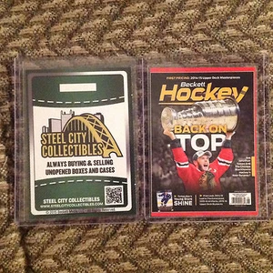 Jonathan Toews Blackhawks Win SSC Back 2015 National Beckett Covers NOT #ed Made - Picture 1 of 1