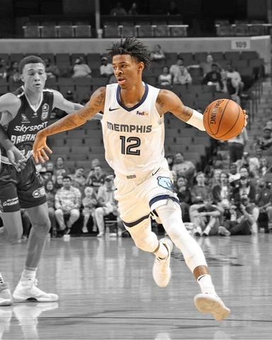 Memphis Grizzlies JA MORANT Glossy 8x10 Photo Spotlight Basketball Print Poster Cover