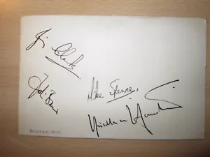 Autogramme , F1 Jim Clark, Joakim Bonnier , Mike Spence , Huschke von Hanstein - Bild 1 von 4