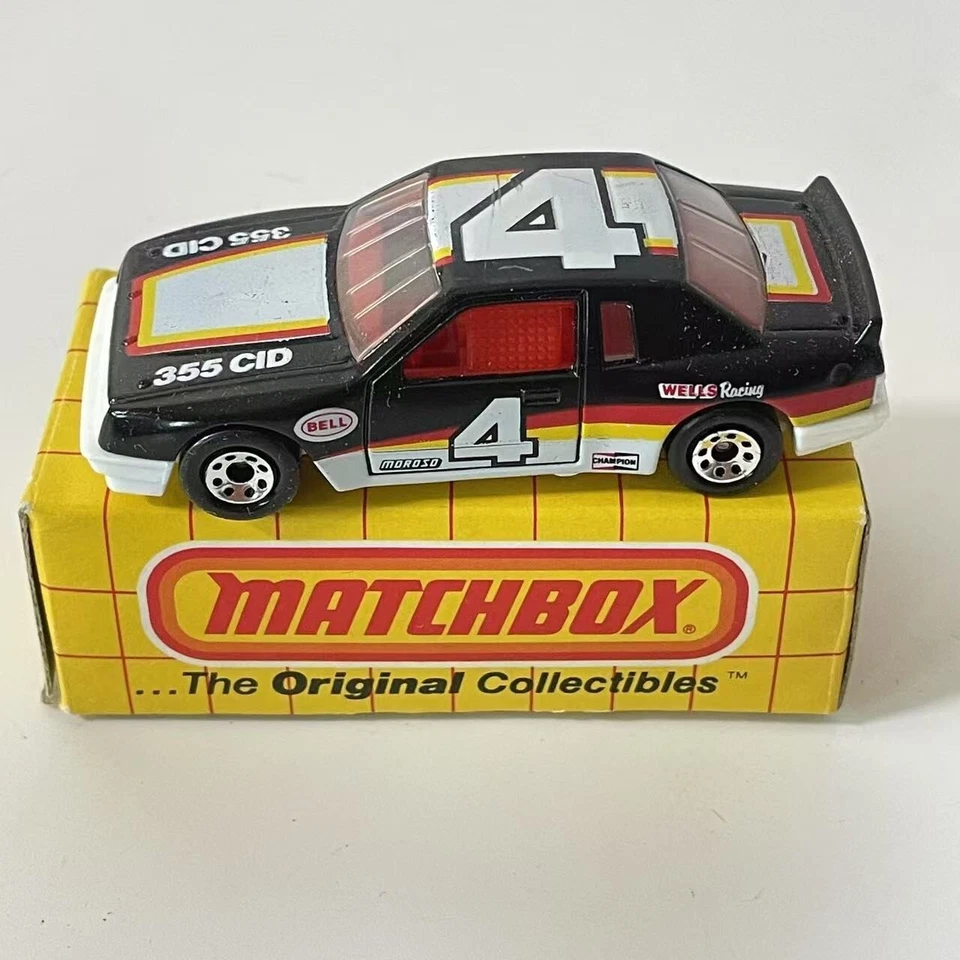Matchbox Black #4 Buick Le Sabre Stock Car 1987 Macau 1/65 White Base w/t Box - Image 1 of 4