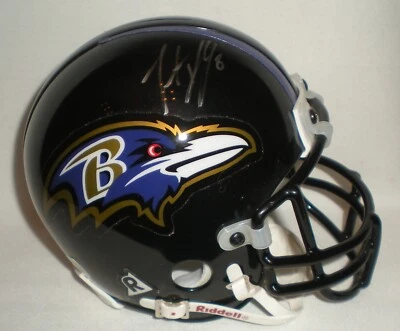 TRENT DILFER - QB - Baltimore Ravens - Autographed Mini Helmet w/ BDS COA #1324 - Image 1 of 4