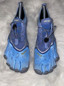 Vibram V-Run Women’s Five Fingers Barefoot Trainers Shoes Blue EU 43 US 10-10.5