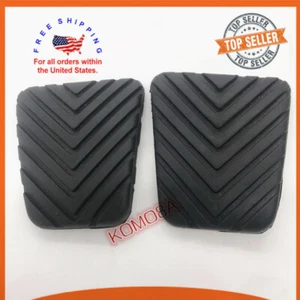 Set Of 2 Brake Clutch Pedal Pad Cover For Hyundai Accent Sonata Santa Fe - Picture 1 of 2