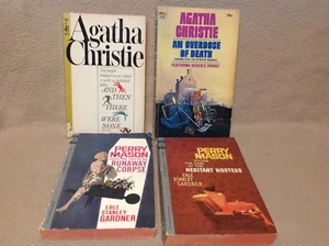 4 Paperback Books Agatha Christie & Perry Mason Murder Mysteries - Picture 1 of 4