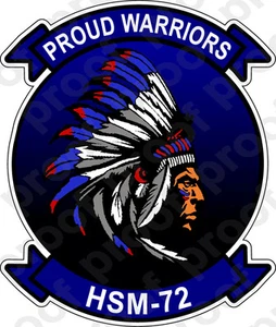 AUFKLEBER USN HSM 72 Proud Warriors - Bild 1 von 1