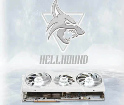 PowerColor Hellhound Spectral White AMD Radeon  RX 7900 XTX 24GB GDDR6 - Image 1 of 4