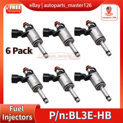 6 peças injetores de combustível BL3E-HB BL3Z9F593B para 2015-17 Lincoln Navigator 3.5L Turbo - Imagem 1 de 4