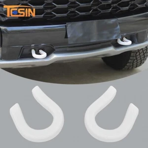 Front Tow Hook Trailer Cover Protector For Chevy Silverado GMC SIERRA 2007+White - Picture 1 of 9
