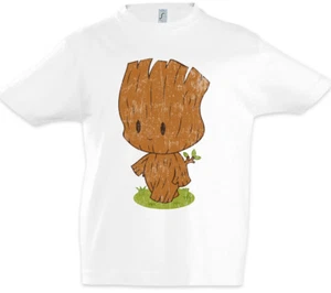 Little Groot Kids Boys T-Shirt Guardians Fun Crossover of the Tree Root Galaxy - Picture 1 of 1
