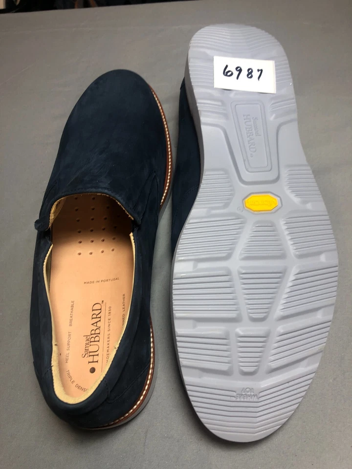 Mocasín Samuel Hubbard azul para hombre talla 14W Foto 1 de 1