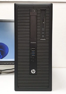 HP EliteDesk Windows 11 PC CPU i5-4570 4x 3,20GHz 240 GB SSD 16GB Büro Computer - Bild 1 von 4