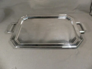 Wolff großes Tablett mit Henkeln 56,5 x 34 cm versilbert - Bild 1 von 8