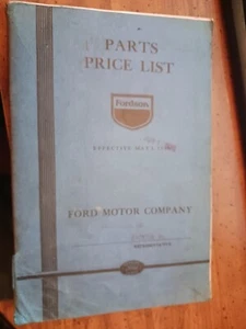 1936 Fordson Tractors (Ford) Parts List Manual - Bild 1 von 3