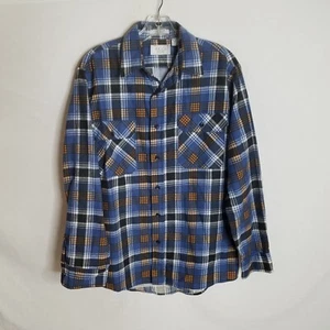 VTG Mens Store At Sears Multicolor Plaid Button Front Flannel Shirt Size Medium - Picture 1 of 4