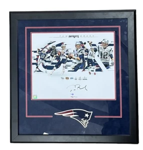 Tom Brady Patriots Signed 31”x30” 6-Time Super Bowl Champion Tristar COA - Picture 1 of 20