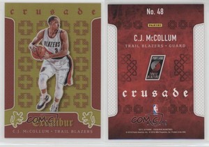 2015-16 Panini Excalibur Crusade Red /149 CJ McCollum #48