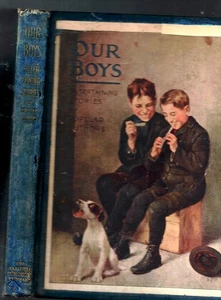 1901 OUR BOYS VICTORIAN ERA BOYS COLOR ILLUSTRATED BASEBALL SANTA CLAUS - Picture 1 of 2
