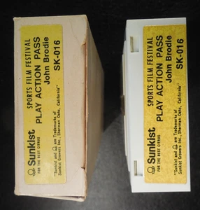 1970 Sunkist Action Cartridge & box John Brodie San Fran 49ers passing #SK016 - Picture 1 of 3