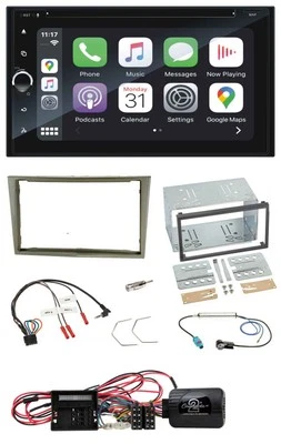 Blaupunkt DAB USB Bluetooth Lenkrad 2DIN TMC Navigation für Opel Corsa D satin-s - Bild 1 von 4