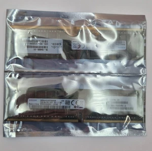 2 X Samsung 32GB 2Rx4 PC4-2400T-RA1-12-MCO M393A4K40CB1-CRC4Q-CRC-ECC Reg Ram - Imagen 1 de 3
