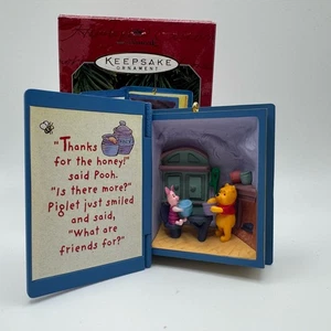 Hallmark Andenken Ein Besuch vom Ferkel Winnie Puuh Weihnachtsschmuck 1998 - Bild 1 von 7