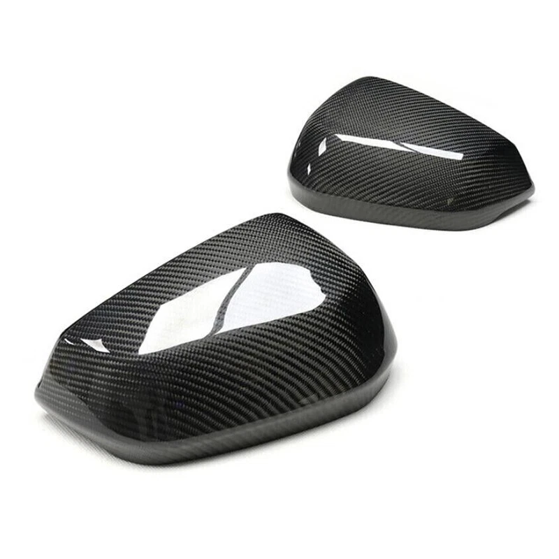 Carbon Fiber 2PCS Side Rearview Mirror Cover Cap Trim For Audi Q3 2019-2023 Foto 1 de 4