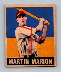 1948 Leaf #97 Marty Marion Rookie BASSO GRADO (nastro) carta da baseball vintage - Foto 1 di 2