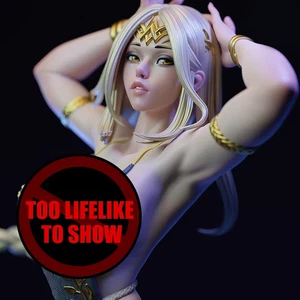 Graceful Dancing Lady Resin Model - Unpainted White Casting Figure - Picture 1 of 5