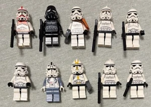 Lego STAR WARS Stormtrooper Lot Storm Shadow Red Shock Clone Trooper Commander - Picture 1 of 19