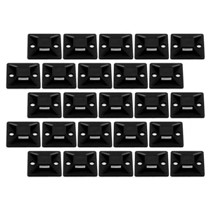 200 Pcs Suction Cup Tie Holder Cable Management Clip Fastener Organizer - Afbeelding 1 van 12
