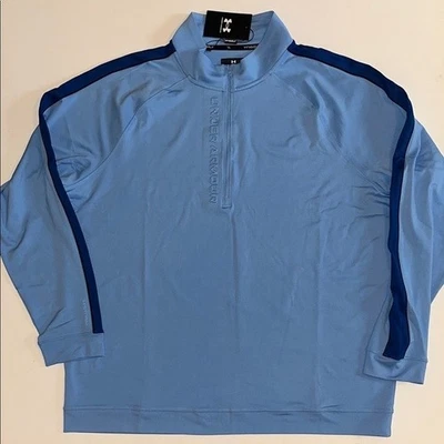 Camisa Under Armour Golf UA Storm capa intermedia 1/2 cremallera 1383143 azul para hombre 2XL XXL $80 Foto 1 de 4