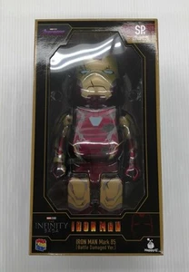 Bear Brick 400 Model No. Iron Man MARK85 Battle Damage VER Sunny Side Up - Picture 1 of 4