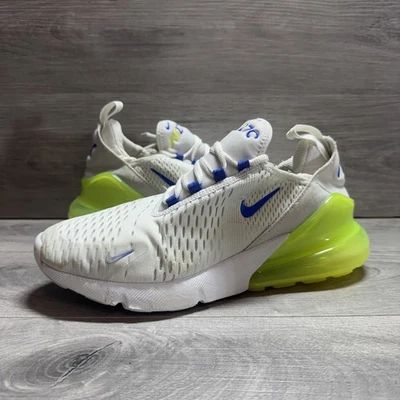 Nike Air Max 270 Size 7Y Volt Green White Athletic Running Shoes Sneakers - Image 1 of 4