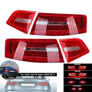 4 PCS L+R Heckleuchte Rücklicht Schlussleuchte Rückleuchte Für Audi A6 C6 09-11 - Bild 1 von 16