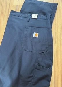 NWT Carhartt 48 X 32 Navy Blue Dungaree Work Pant - Picture 1 of 5