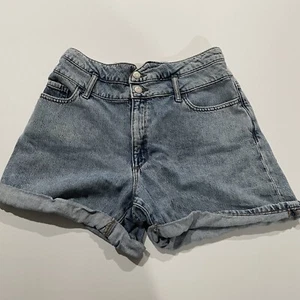 Banana Republic vier Zoll hoher Bund Denim Shorts helle Waschung 29/8 Stretch Taille - Bild 1 von 9
