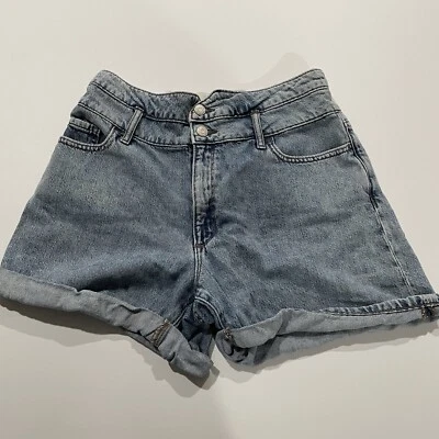 Pantalones cortos de mezclilla Banana Republic de tiro alto de cuatro pulgadas lavado claro 29/8 cintura elástica Foto 1 de 4